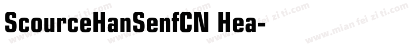 ScourceHanSenfCN Hea字体转换